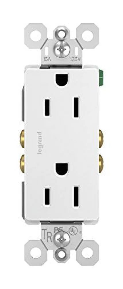 White 15-Amp 125-Volt Decorator Outlet 10-Pk W64041
