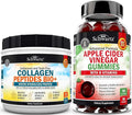 Apple Cider Vinegar Gummies with B Complex Vitamins and Hydrolyzed Collagen Peptides Powder M126622