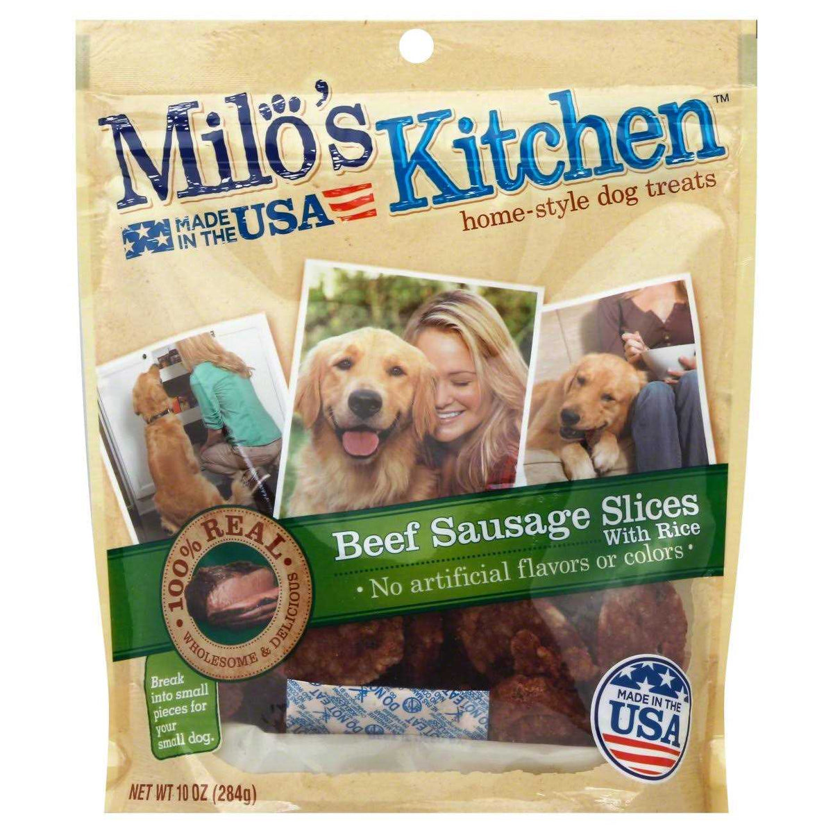 Beef Sausage Slices with Rice Dog Treats A173744