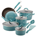 Agave Blue 12-Piece Nonstick Porcelain Enamel Cookware Set V30071