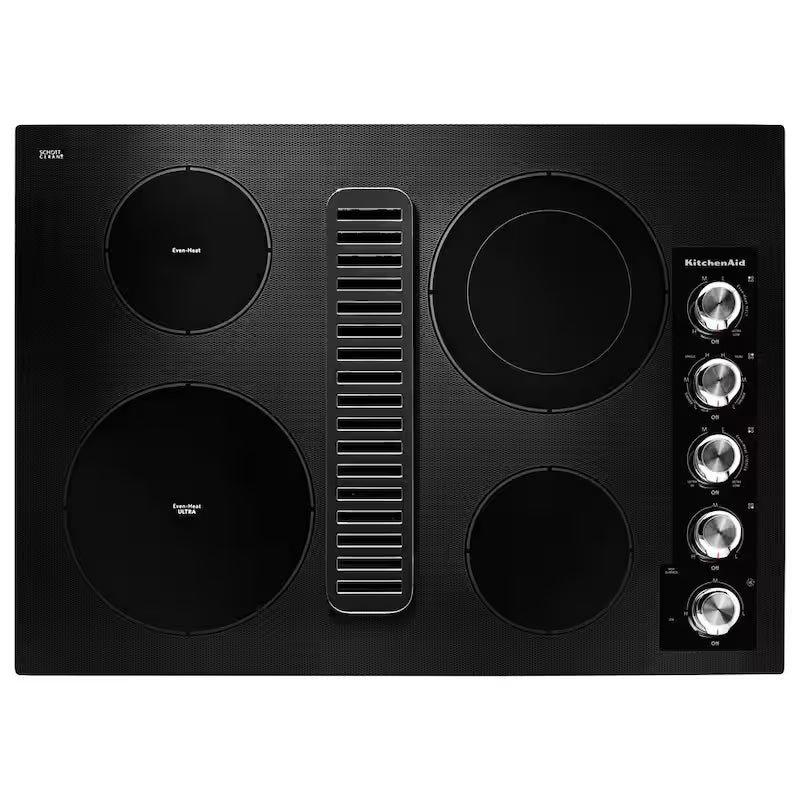 Electric Downdraft Cooktop in Black with 4 Elements V91519