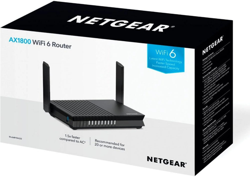 AX1800 4-Stream WiFi 6 Router P671437