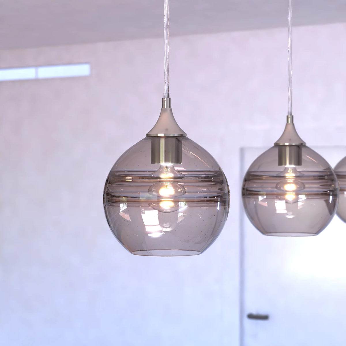 Satin Nickel Globe Mini Pendant Ceiling Light A272452
