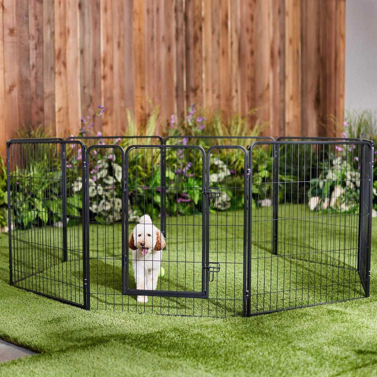 Lightweight Heavy Duty Steel Metal Playpen D65239