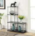 4 Tier Bookshelf, Black F166315