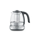 1.0L Brushed Stainless Steel and Glass Compact Kettle X700624