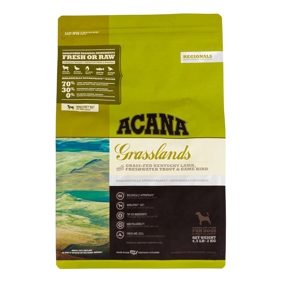 Grain-Free Lamb, Duck & Fish Dry Dog Food, 4.5 lb F8062