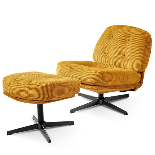 Swivel Accent Chair with Ottoman K570041