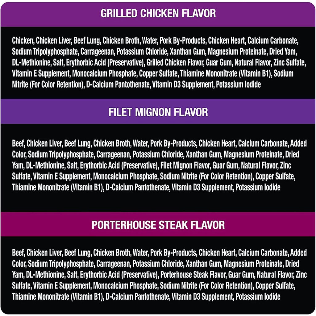 Wet Dog Food Variety Packs 36 Trays 3.5 Oz A42166