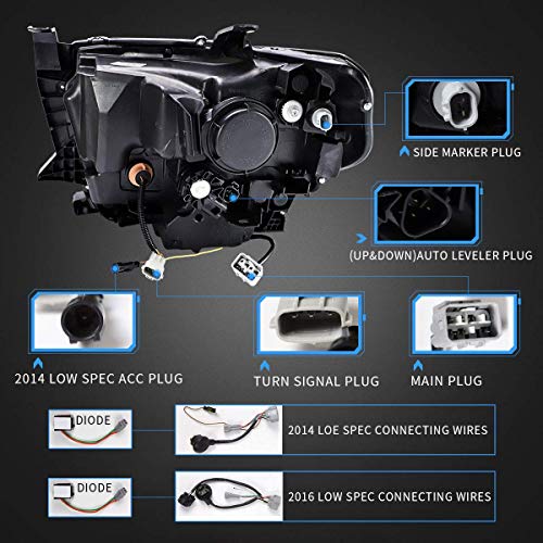 Projector Led Headlights with Sequential Turn Signal R9645