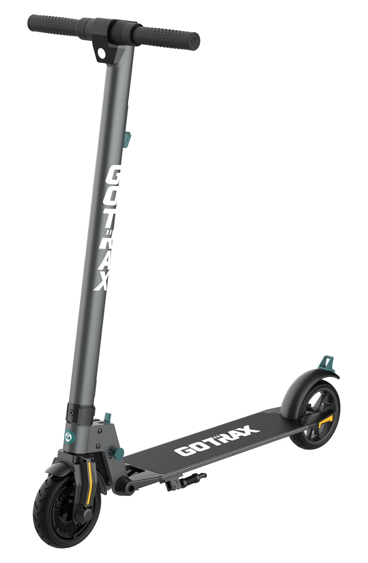 Foldable Electric Scooter with 6 Tires, 200W 12mph, Gray H284418