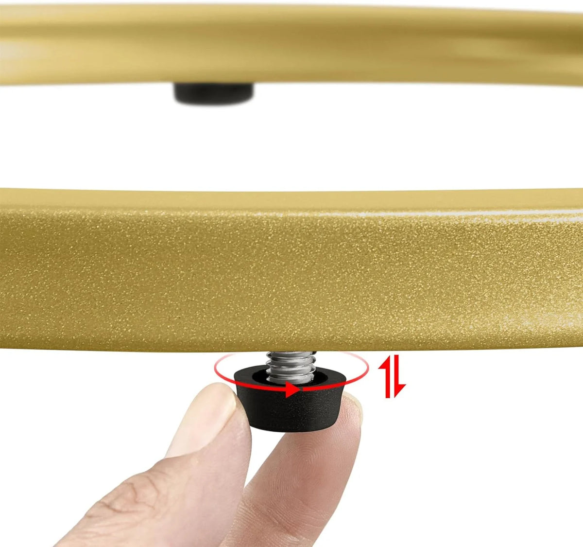 Set of 2 Round Nesting Side Table Metal Frame Tempered Glass B482319
