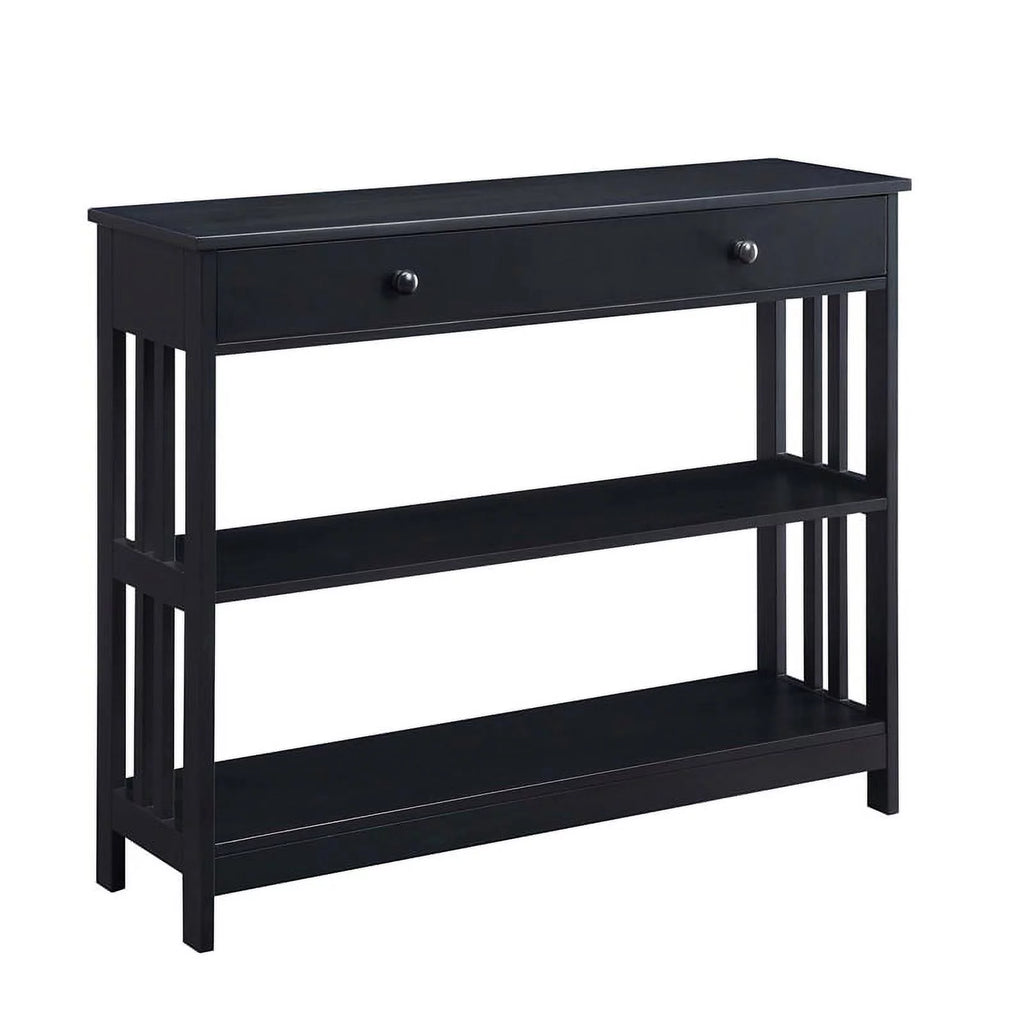Black Wood Console Table F527