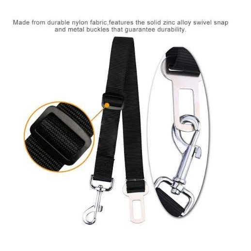 2pcs Dog Leash Seat Belt with Swivel Clip I538900