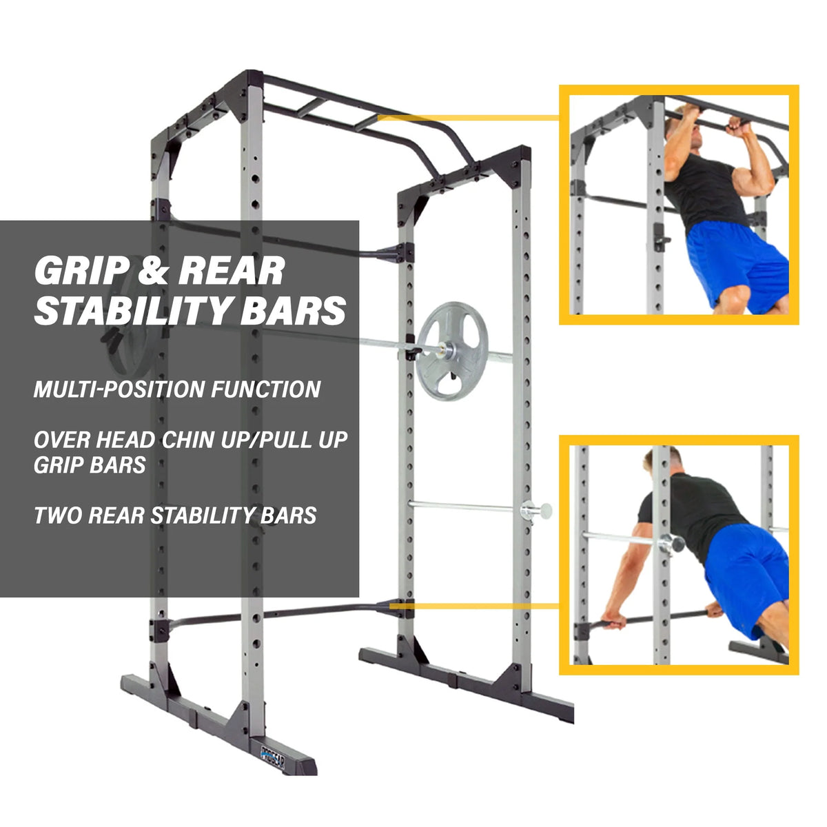 Squat Rack Power Cage with J-Hooks C6516