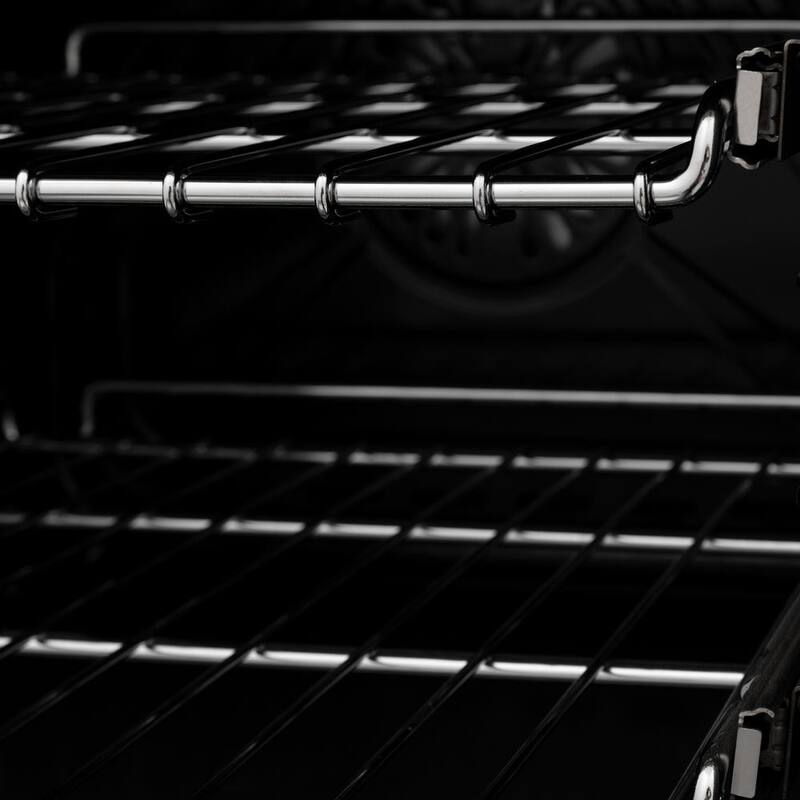 24 in. 4 Burner Single Oven Gas Range in Black Stainless Steel D45288