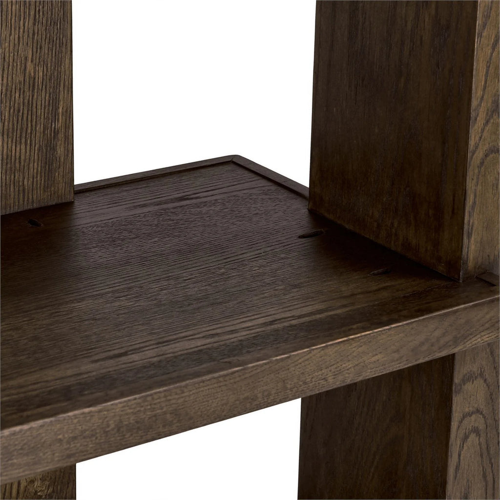 6 Shelf Tall Wood Bookcase E4470
