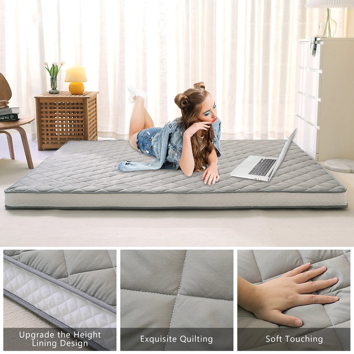 Extra Thick Padded Japanese Floor Mattress R1338