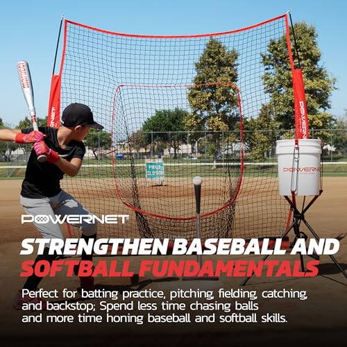 Portable Softball Baseball Training Net with Carrying Bag B9312