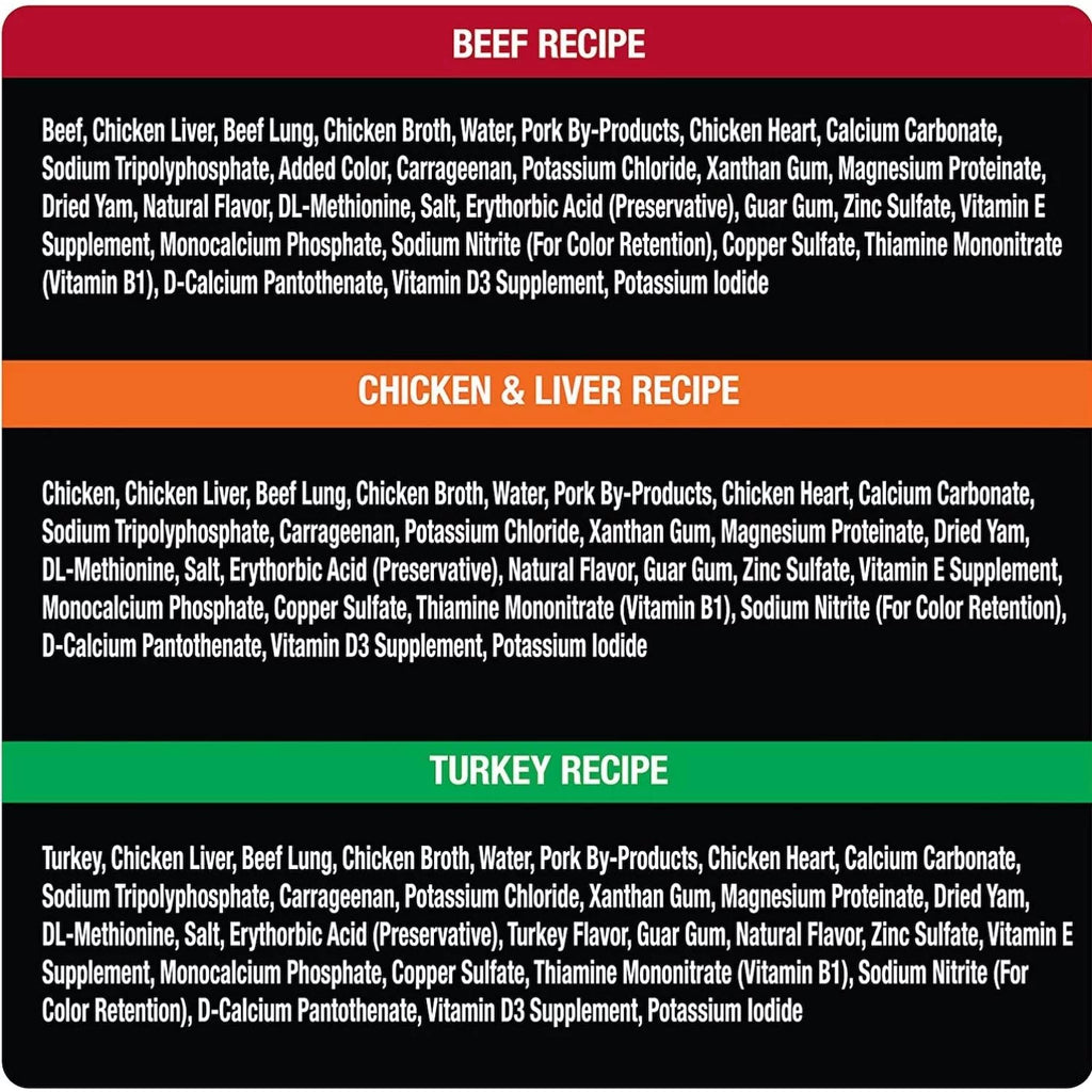 Wet Dog Food Variety Packs 36 Trays 3.5 Oz A42166