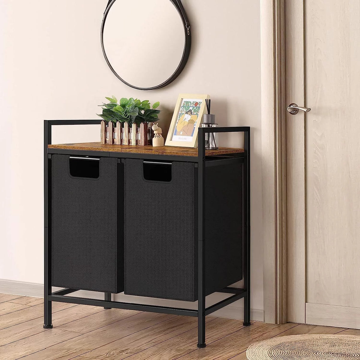 Laundry Hamper with Top Shelf U40342