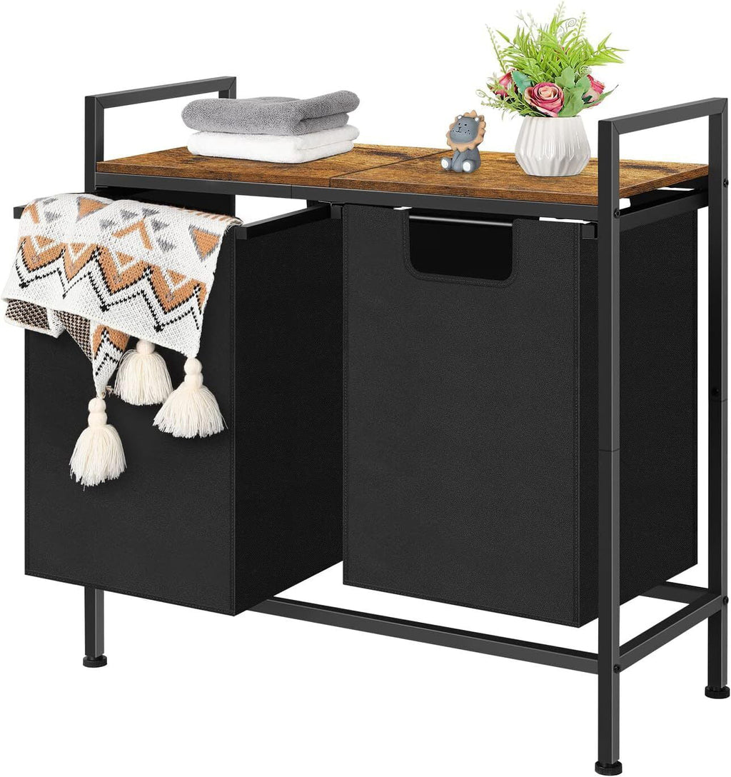 Laundry Hamper with Top Shelf U40342