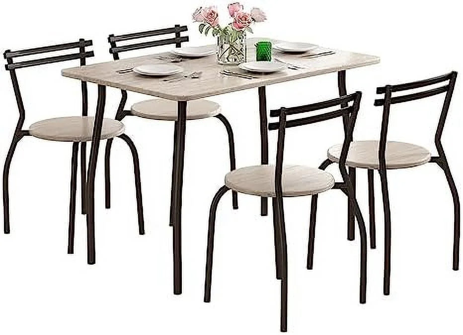 Dining Table Set for 4 with Chairs and Bench X679