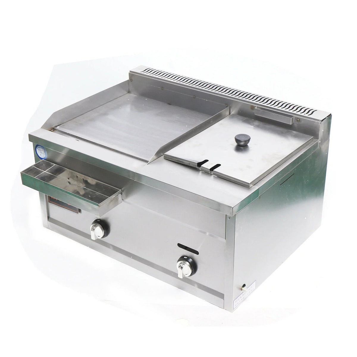 Commercial Gas Griddle Flat Top Grill Deep Fryer Combo A56111