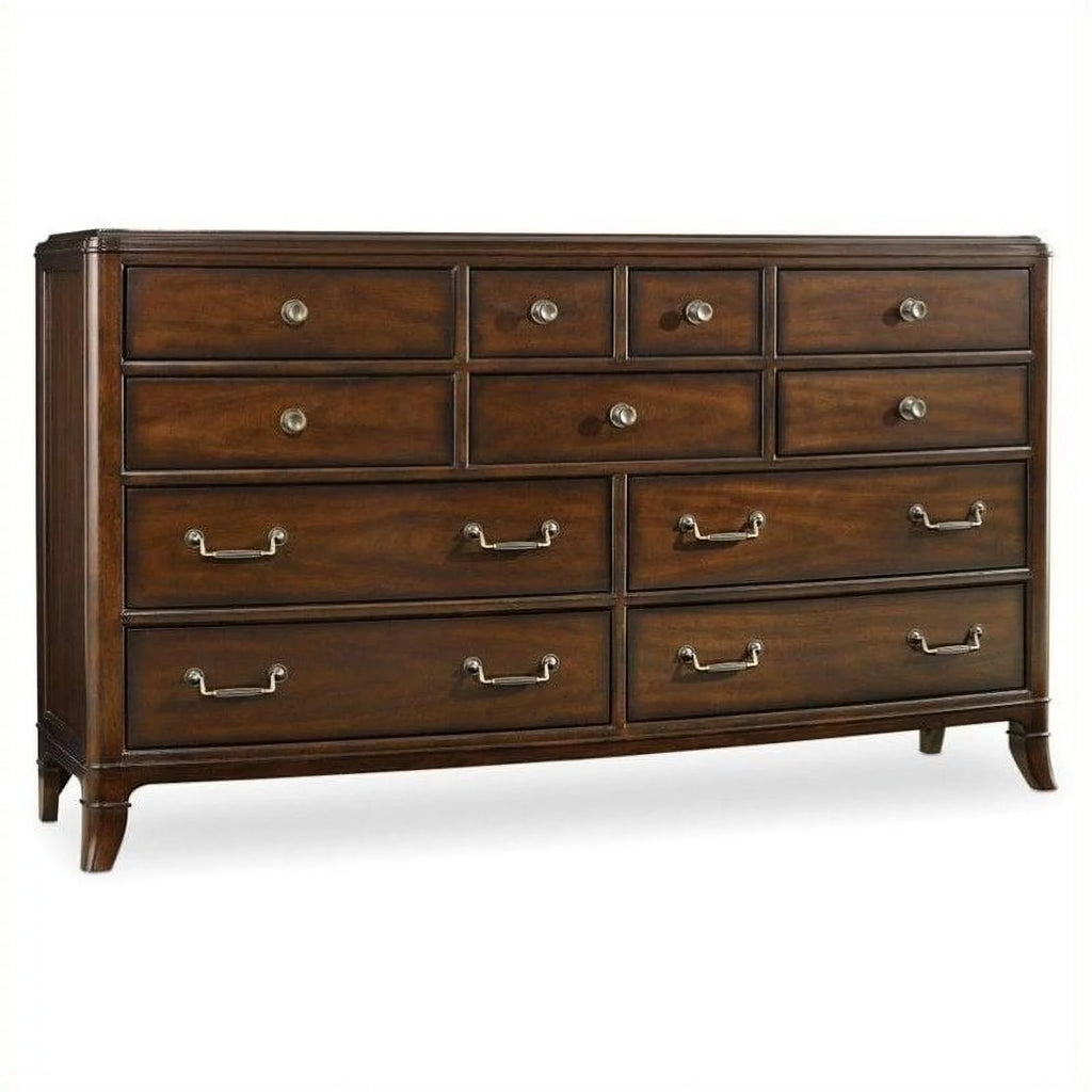 11 Drawer Walnut Dresser T1854