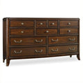 11 Drawer Walnut Dresser T1854