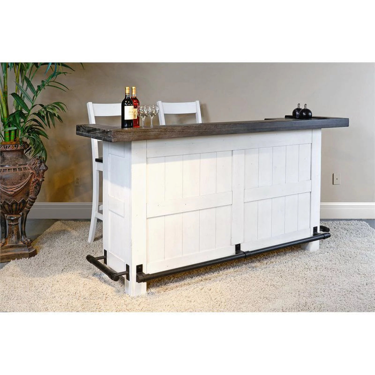 Espresso Finish Wood Bar Unit Q645320
