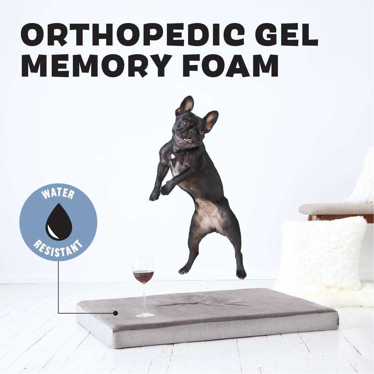 Memory Foam Platform Dog Bed Plush Mattress S714943