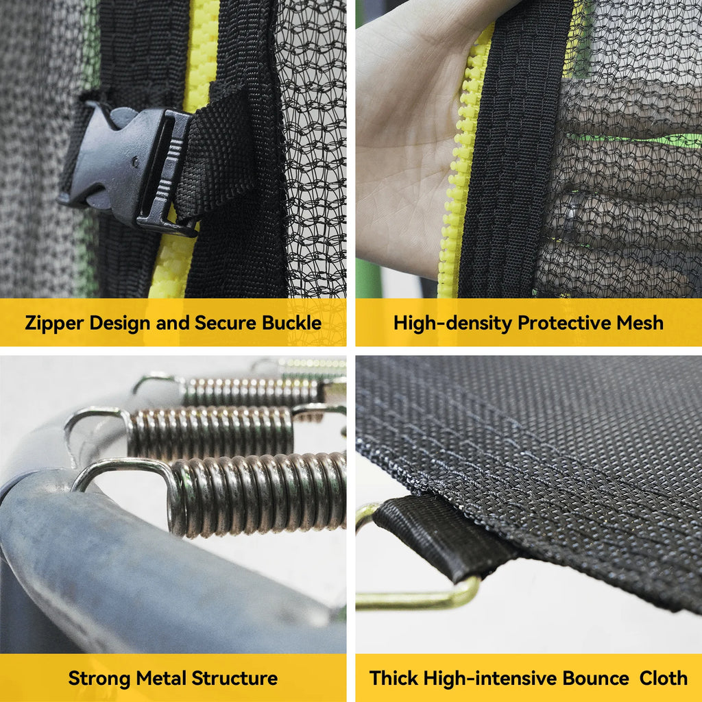 55 Trampoline with Safety Enclosure Net Y361646