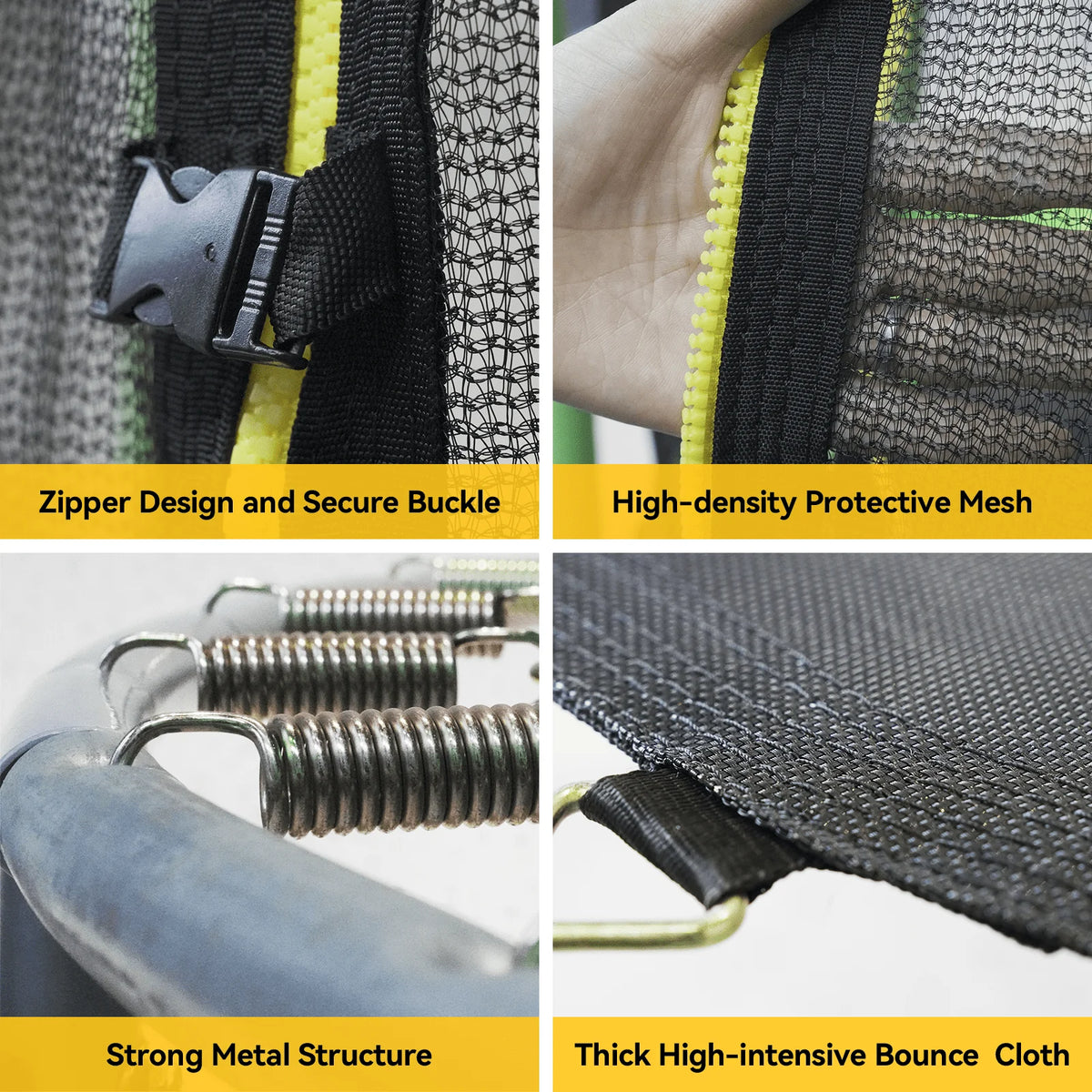 55 Trampoline with Safety Enclosure Net Y361646