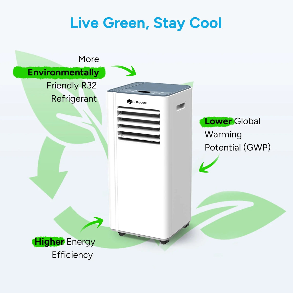 4 in 1 Portable Air Conditioner 8000 BTU 5000 BTU with Remote Control Y497