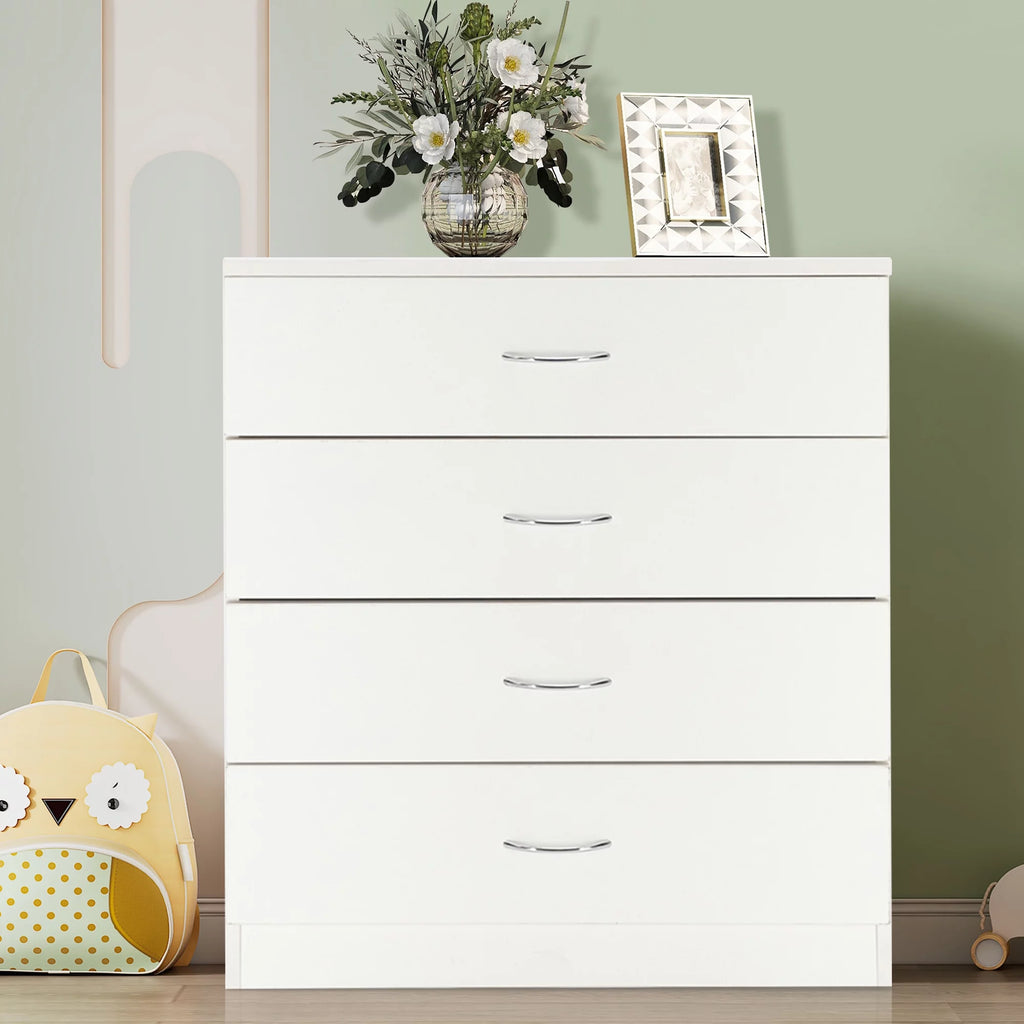 White 4 Drawer Wood Dresser E246188