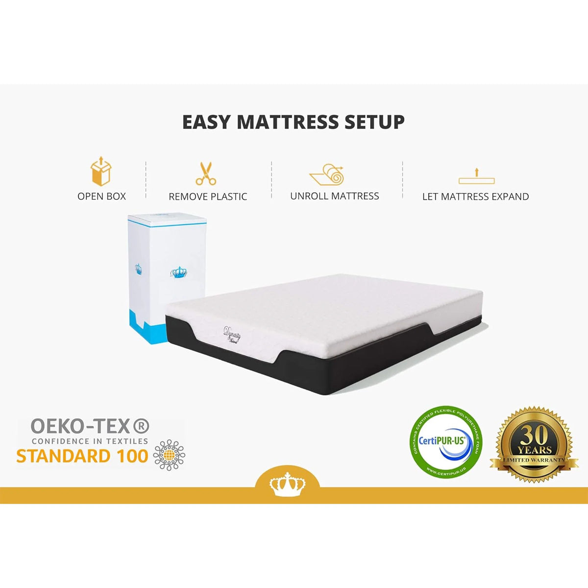8 Inch Gel Memory Foam RV Queen Mattress M353