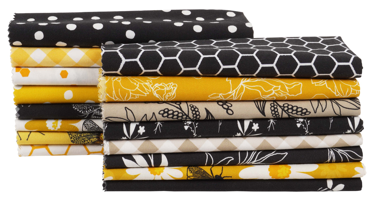 16 Pc 100% Cotton Pre-Cut Quilting Fabric J4805