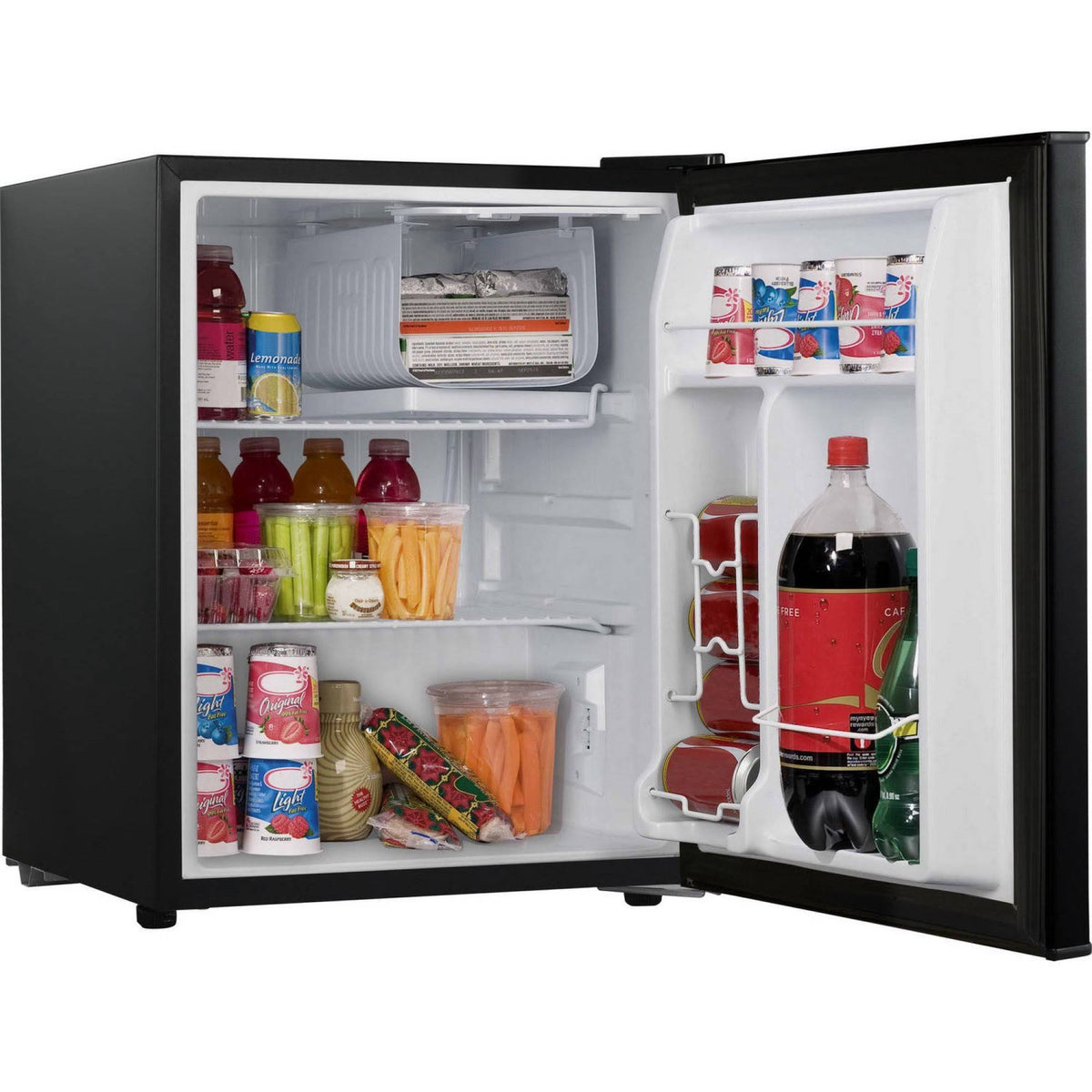Black 2.7 Cu ft Reversible Single Door Refrigerator W186