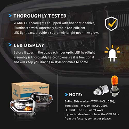 Projector Led Headlights with Sequential Turn Signal R9645